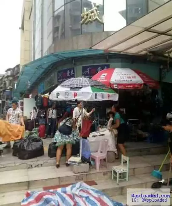 Wait, is that a PDP branded umbrella at a local market in China?